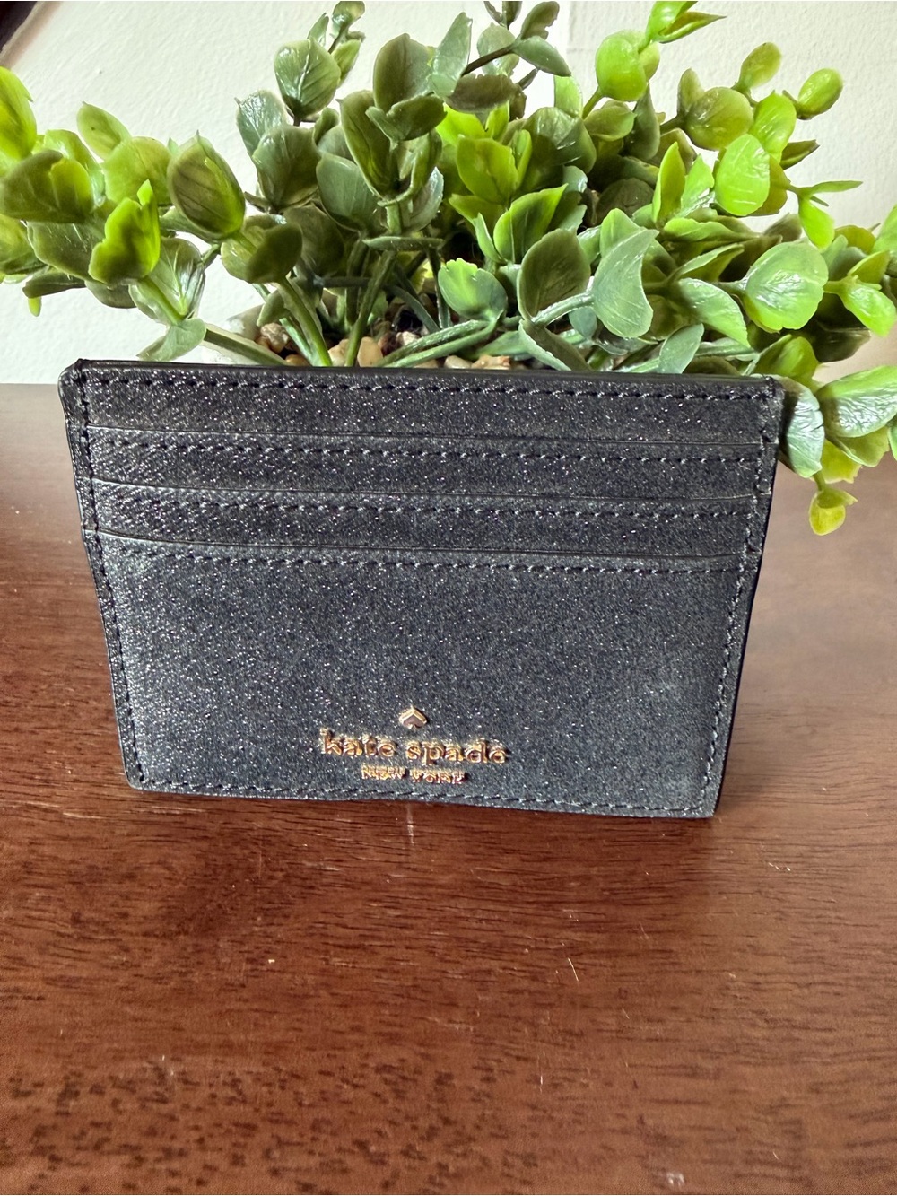 kate spade ♠️ glitter card holder - Picture 3 of 4